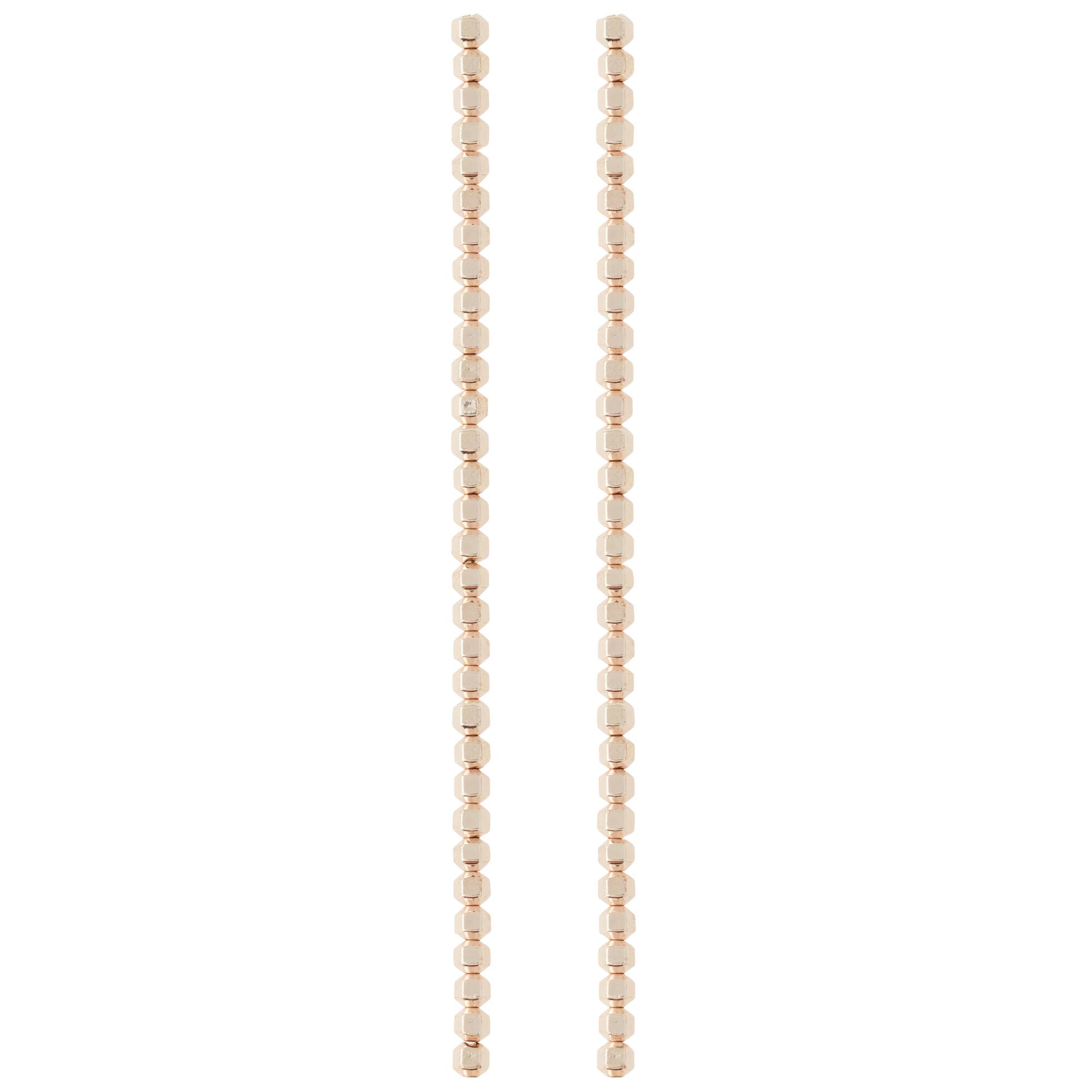 Rose Gold Hematite Bicone Beads, 4mm by Bead Landing™